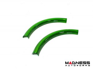 Alfa Romeo Stelvio Steering Wheel Trim - Carbon Fiber - Upper Cover - Green Candy - Pre '20 Alfa Romeo Stelvio Steering Wheel Trim - Carbon Fiber - Upper Cover - Green Candy - Pre '20